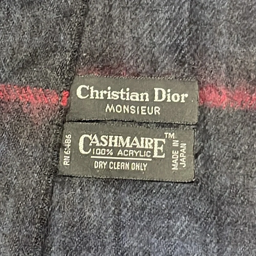New Christian Dior, Monsieur Cashmere acrylic scarf